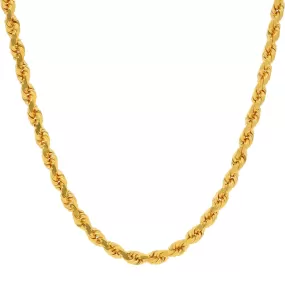 22K Yellow Gold Twisted Rope Chain 36.6 Gms, 26 inches