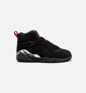 Air Jordan 8 Retro Playoffs Preschool Lifestyle Shoe - Black