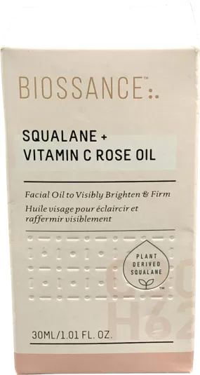 BIOSSANCE Squalane   Vitamin C Rose Oil 30ML