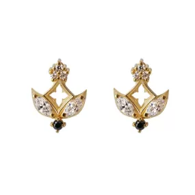 Black Diamond Gothic Midnight Studs in 14K, 18K and Platinum