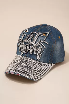 Cat Mom Cap with Full Bill Jewels