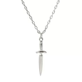 Dagger Necklace in Sterling Silver