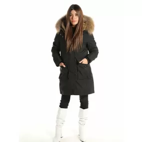 Damen Winter Coat mit Fur