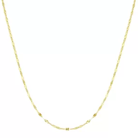 Delicate Flat Starburst Chain Necklace, 14k