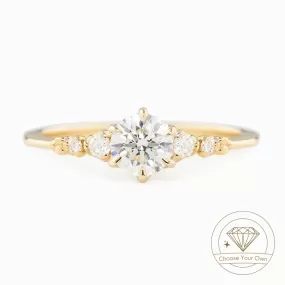 Estel Fleur 0.5-0.8ct Round Diamond Ring