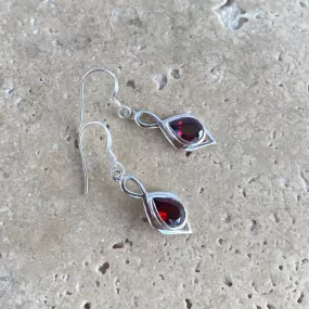 Garnet Earrings - Ciara