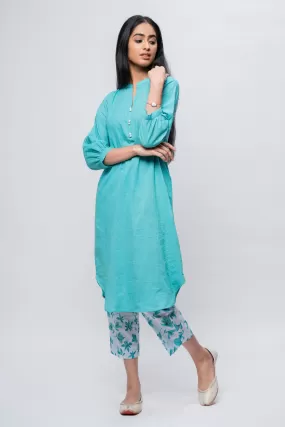 Green Rose Kurta