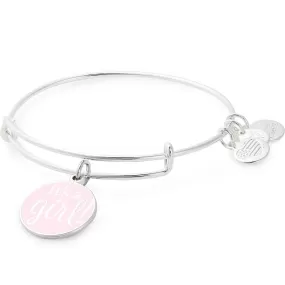 'It's a Girl' Charm Bangle