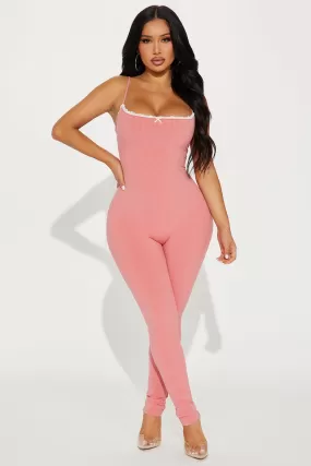 Julia Snatched Jumpsuit - Mauve