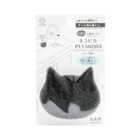 Kokubo Petakora Sticky Cat-Shaped Sink Sponge