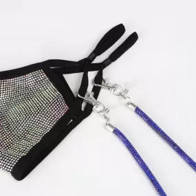 Lily Bejewelled Rhinestone Holder Strap - Royal Blue