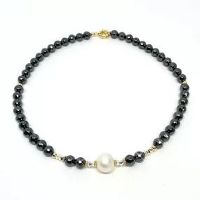 Navy The Crown Necklace