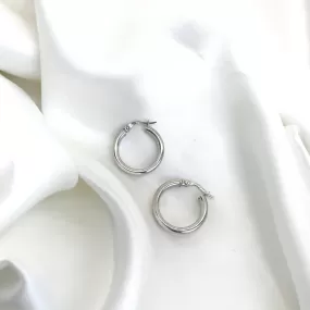 The Classic 925 Sterling Silver Hoops- 3 Sizes