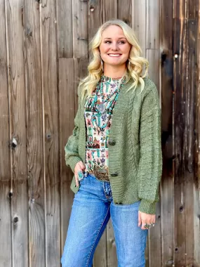 The Saguaro  Cactus Cardigan