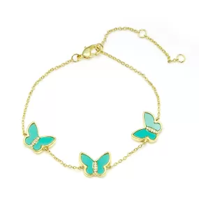 Turquoise Butterfly Bracelet