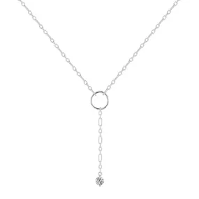 White Topaz Drop Necklace